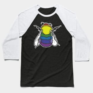 Rainbow Bee Baseball T-Shirt